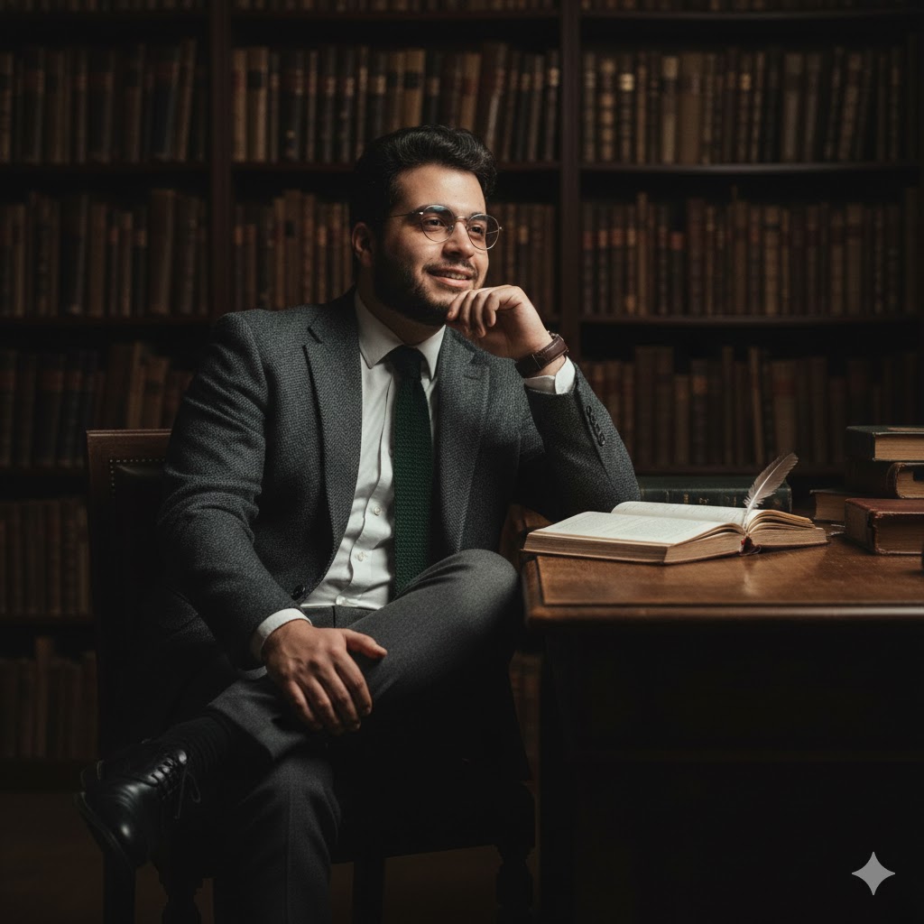 After: Prompt 52 (Pensive Scholar):
Subject: An intellect... - AI Generated Result