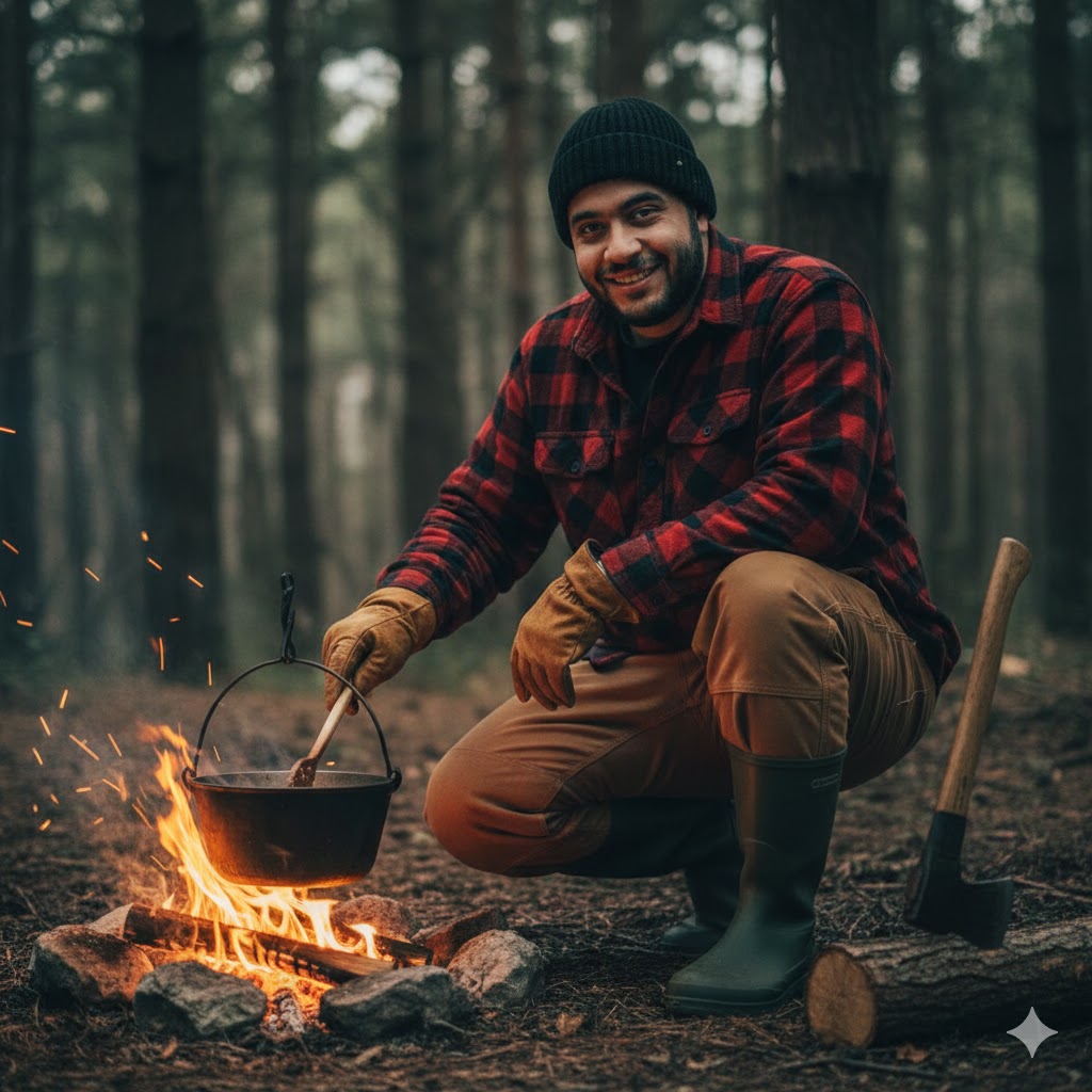 After: Prompt 18 (Camping Look):
Subject: A practical lat... - AI Generated Result